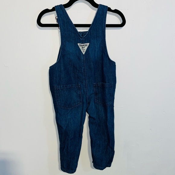 Oshkosh bgosh denim overalls with silver stars 12 months - Picture 3 of 4